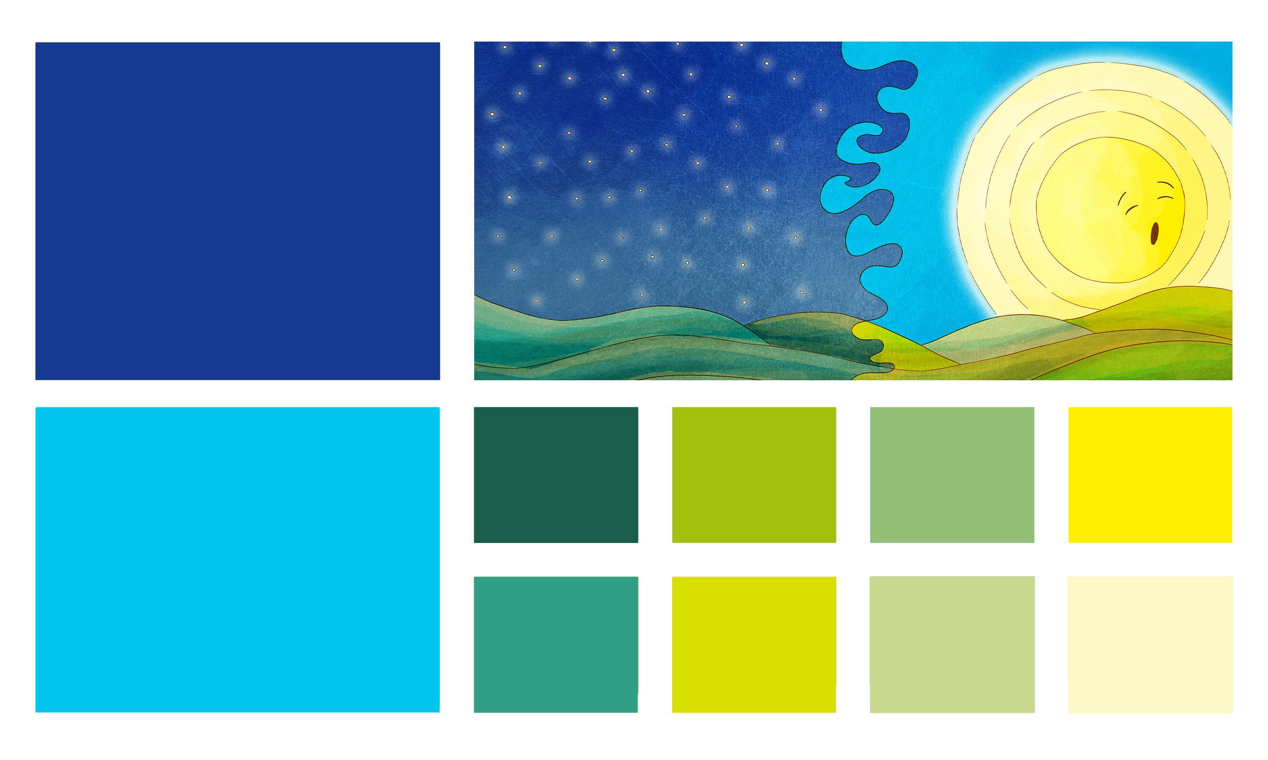 Paleta de Cores - Moodboard - Aplicação-O Sol - 02