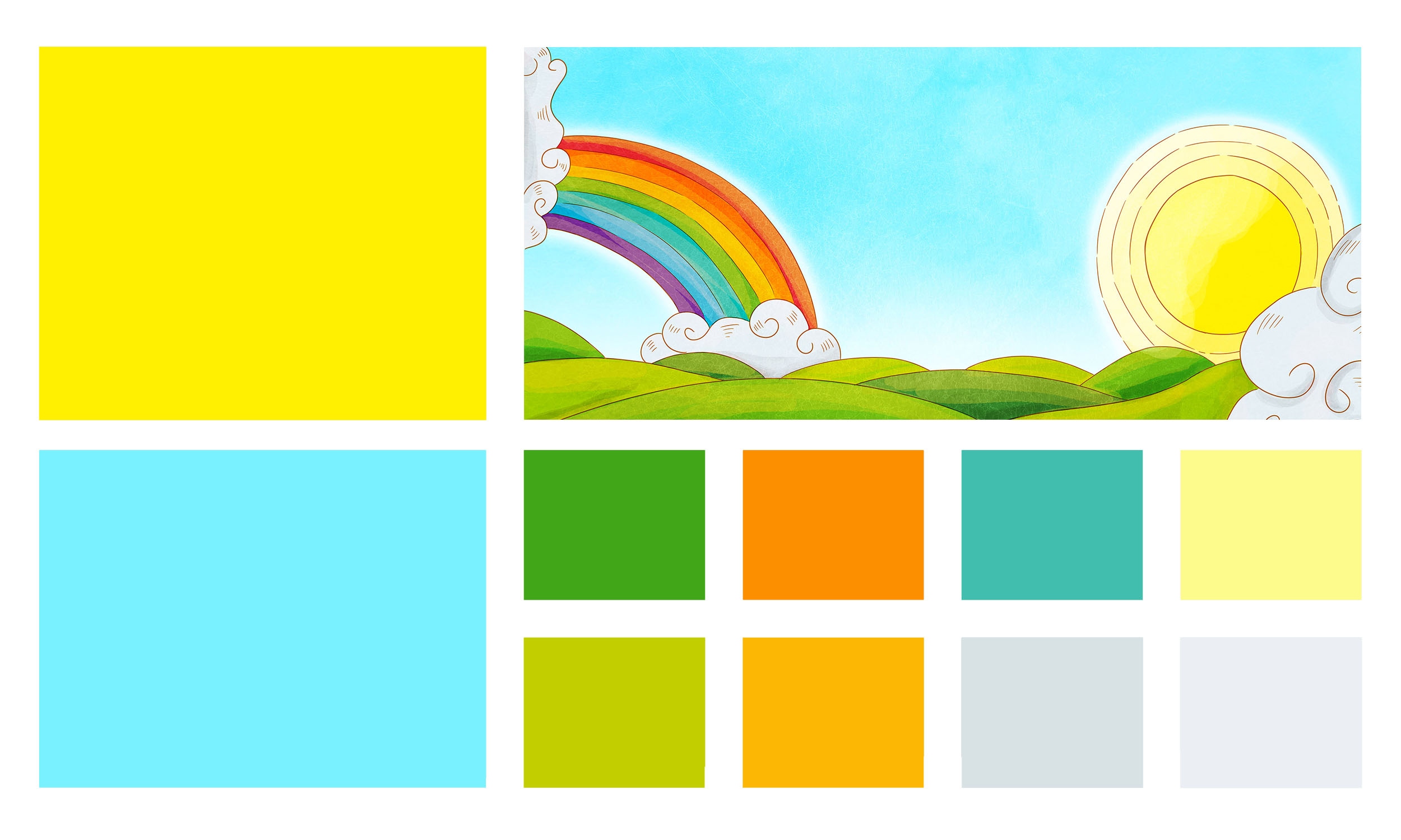 Paleta de Cores - Moodboard - Aplicação-O Sol