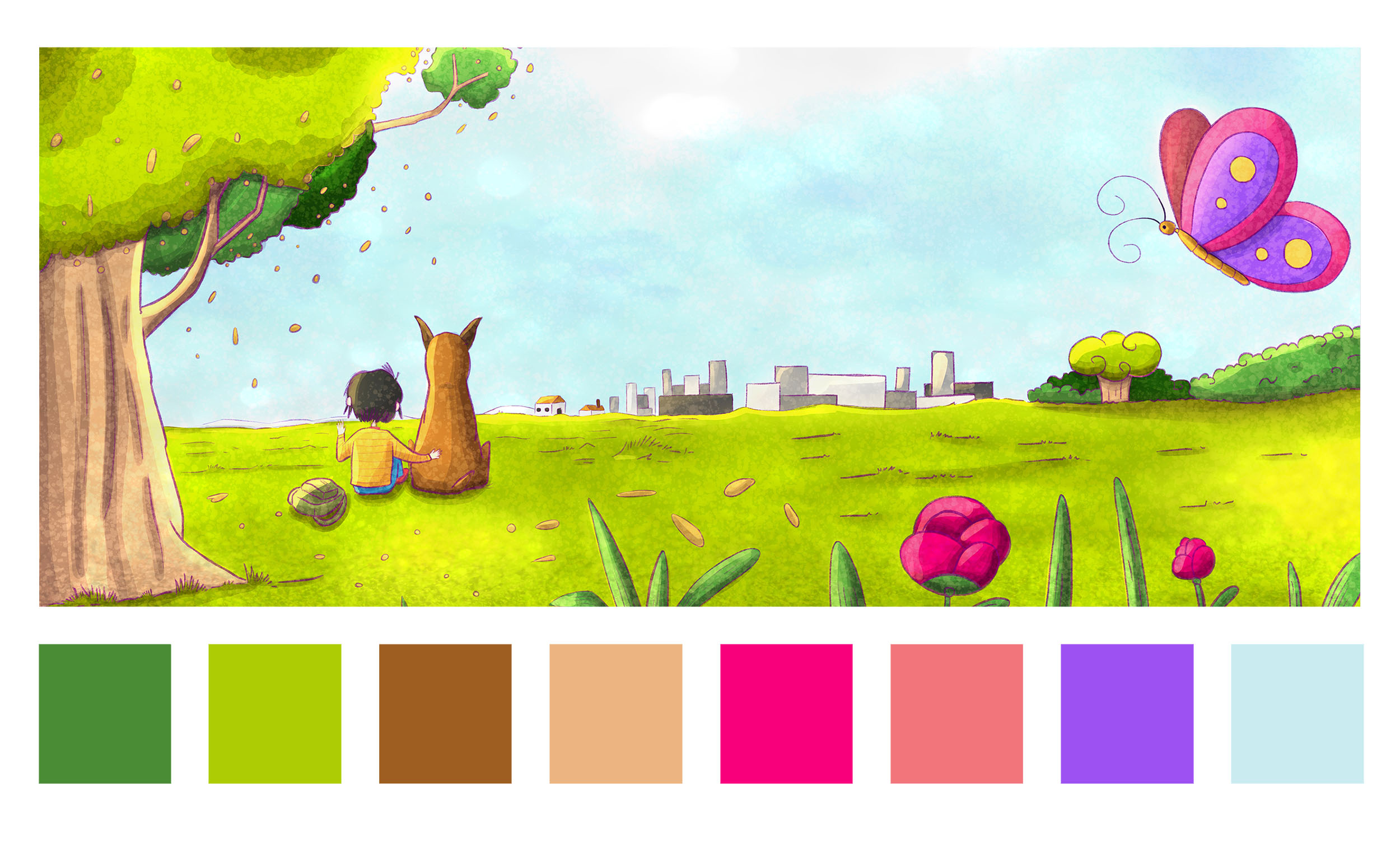 Paleta de Cores - Moodboard - Aplicação - Vó o que é morrer